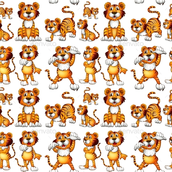 GraphicRiver Seamless Tiger 10783010 GraphicRiver Seamless Tiger 10783010