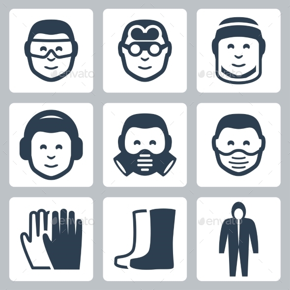 GraphicRiver Vector Job Safety Icons Set 10783406 GraphicRiver Vector Job Safety Icons Set 10783406