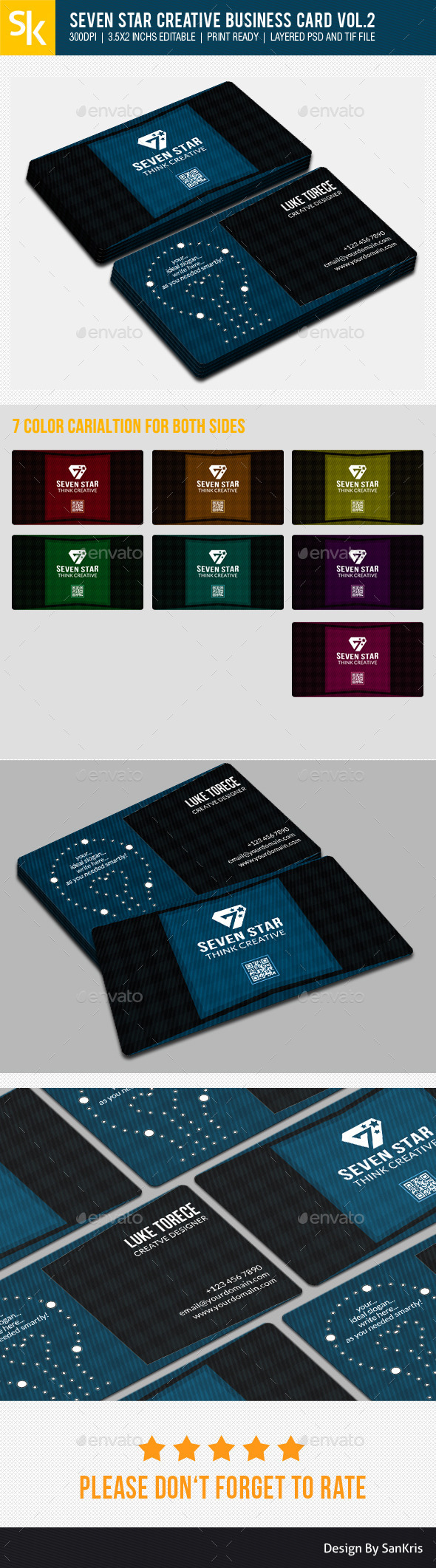 Seven Star Creative Business Card Vol.2 (Creative)