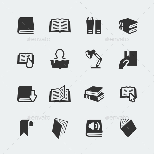 GraphicRiver Vector Books and Reading Mini Icons Set 10783766 GraphicRiver Vector Books and Reading Mini Icons Set 10783766