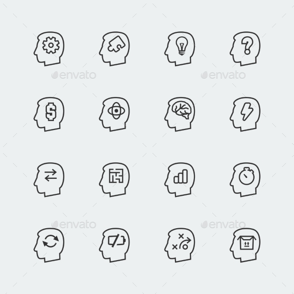 GraphicRiver Vector Thinking Mini Icons Set 10783772 GraphicRiver Vector Thinking Mini Icons Set 10783772