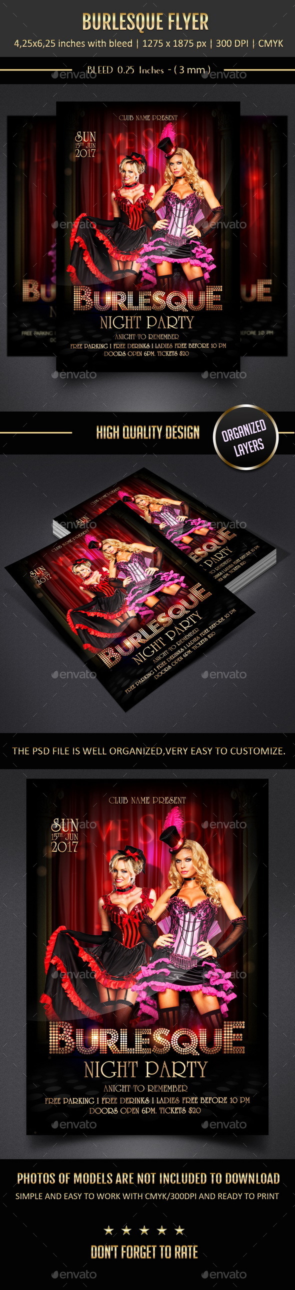 Burlesque Flyer (Clubs & Parties)