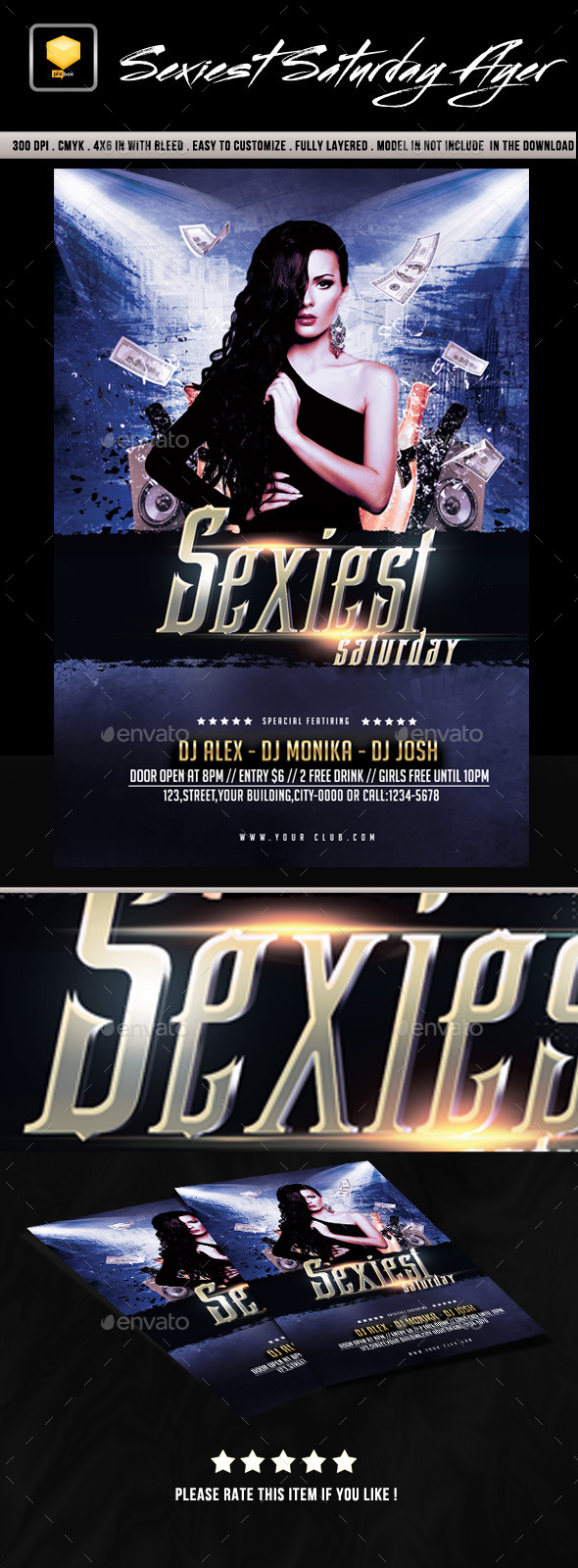 Sexiest Saturday Flyer (Clubs & Parties)