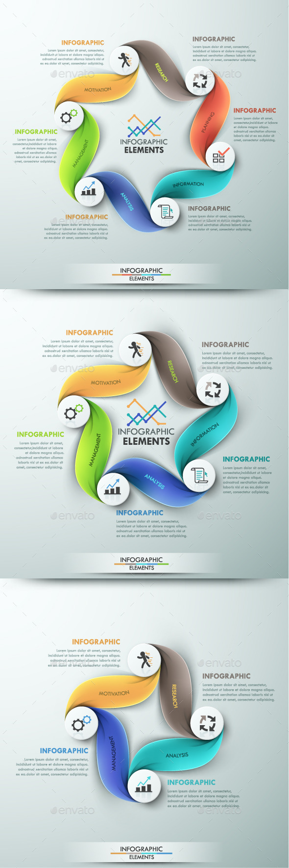 GraphicRiver Modern Infographic Cycle Template 3 Items 10783938 GraphicRiver Modern Infographic Cycle Template 3 Items 10783938