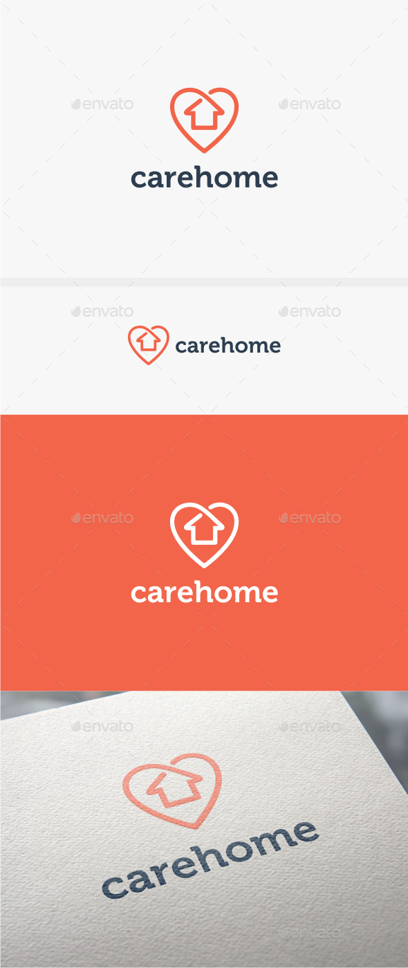 GraphicRiver Care Home Logo Template 10784400 GraphicRiver Care Home Logo Template 10784400