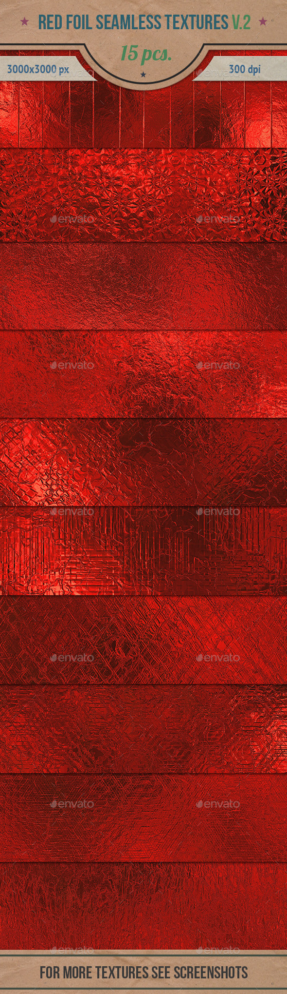 GraphicRiver Red Foil Seamless HD Textures Pack v.2 10784470 GraphicRiver Red Foil Seamless HD Textures Pack v.2 10784470