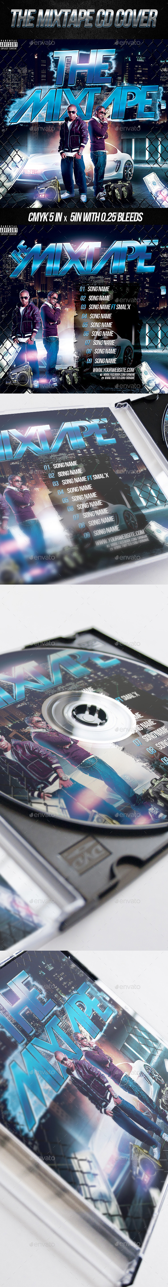 The Mixtape CD Cover PSD Template (CD & DVD Artwork)