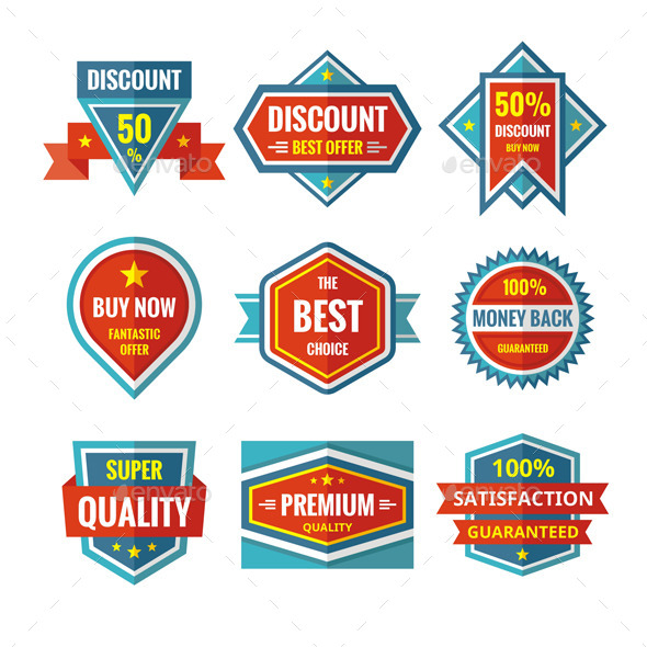 GraphicRiver Sale Badges in Flat Style Design 10785446 GraphicRiver Sale Badges in Flat Style Design 10785446