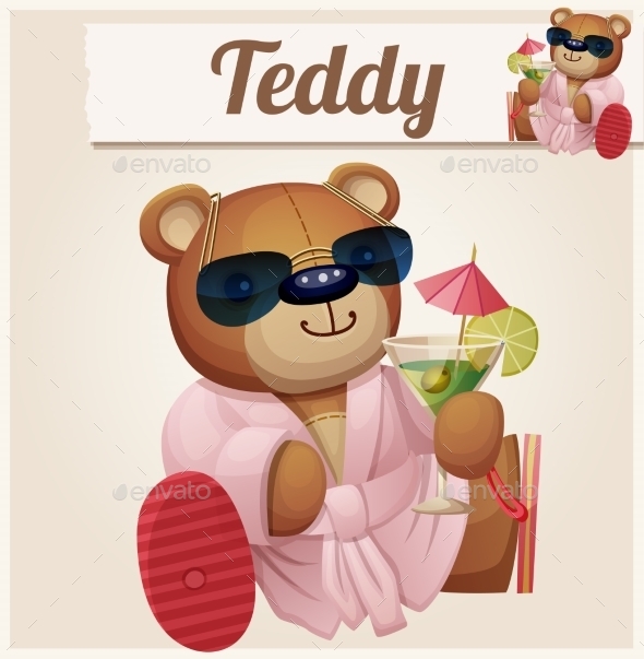 GraphicRiver Teddy Bear in Resort 10785759 GraphicRiver Teddy Bear in Resort 10785759