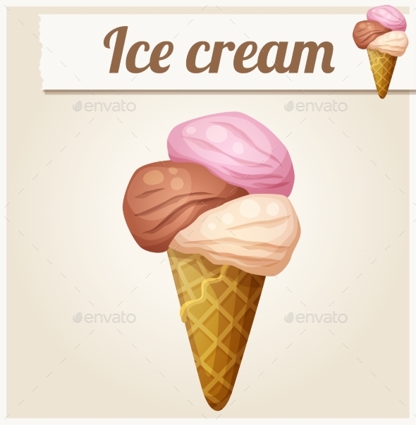 GraphicRiver Ice Cream Cone 10785781 GraphicRiver Ice Cream Cone 10785781