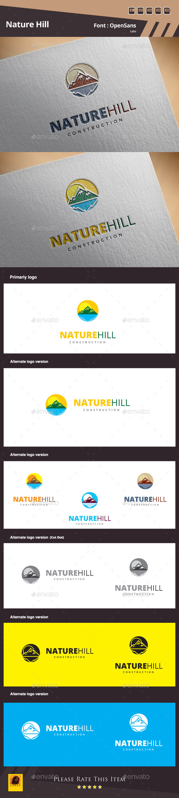 GraphicRiver Nature Hill Logo Template 10786048 GraphicRiver Nature Hill Logo Template 10786048