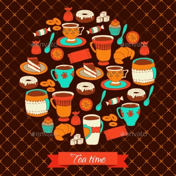 GraphicRiver Round Tea and Coffee Greeting 10787366 GraphicRiver Round Tea and Coffee Greeting 10787366