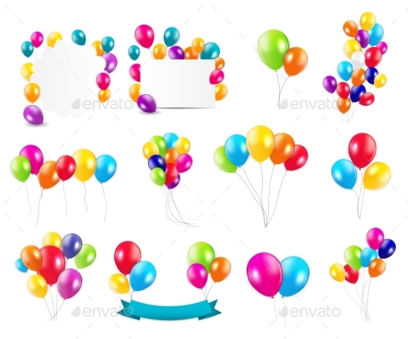 Color Glossy Balloons Set (Web)