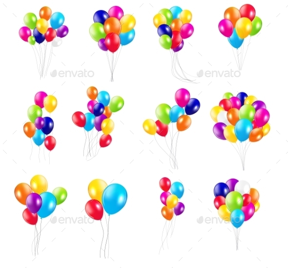 Color Glossy Balloons Set (Web)