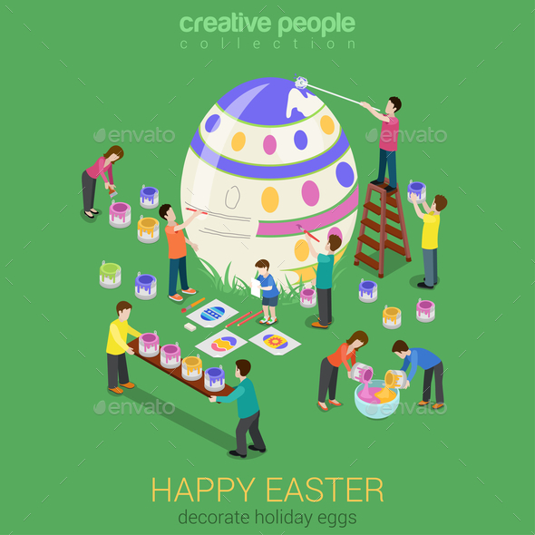 GraphicRiver Easter Egg Painting 10788828 GraphicRiver Easter Egg Painting 10788828