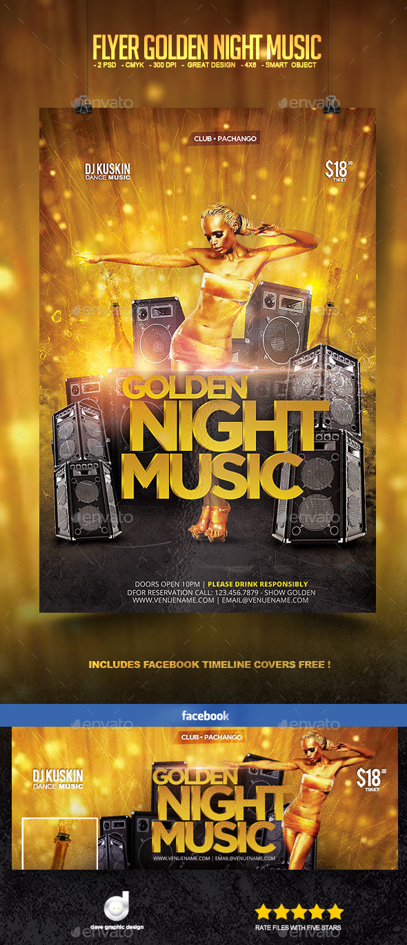 Flyer Golden Night Music (Clubs & Parties)