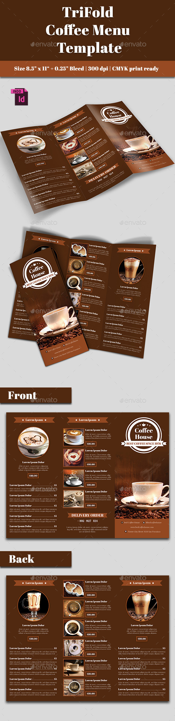 GraphicRiver TriFold Coffee Menu 10794145 GraphicRiver TriFold Coffee Menu 10794145