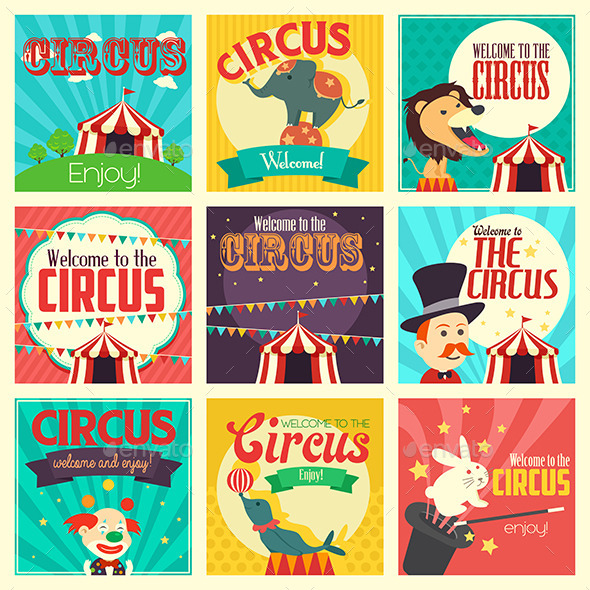 GraphicRiver Circus Icons 10794191 GraphicRiver Circus Icons 10794191