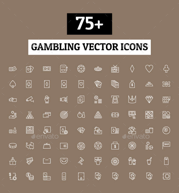 75+ Gambling Vector Icons (Icons)