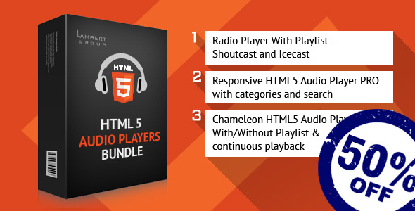 CodeCanyon HTML5 Reasponsive Audio Players Bundle 10753461 CodeCanyon HTML5 Reasponsive Audio Players Bundle 10753461