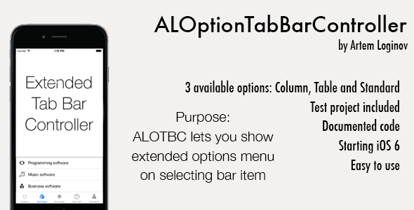 CodeCanyon ALOptionTabBarController Swift Obj-C 10470627 CodeCanyon ALOptionTabBarController Swift Obj-C 10470627