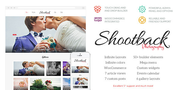 Download Shootback Retina Photography WordPress Theme Free