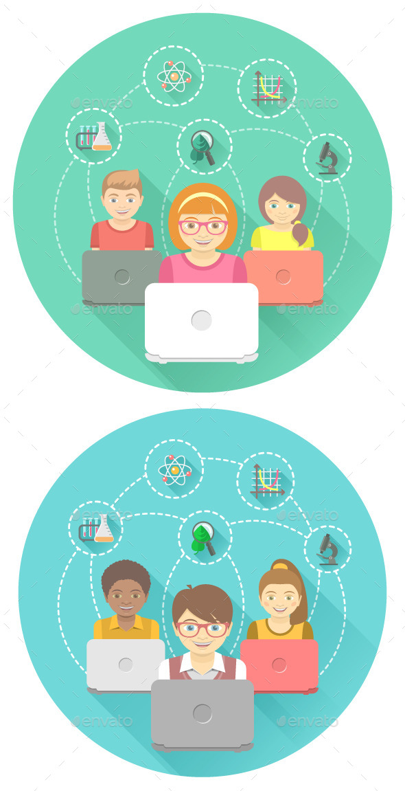 GraphicRiver Kids Education by Computer 10797177 GraphicRiver Kids Education by Computer 10797177