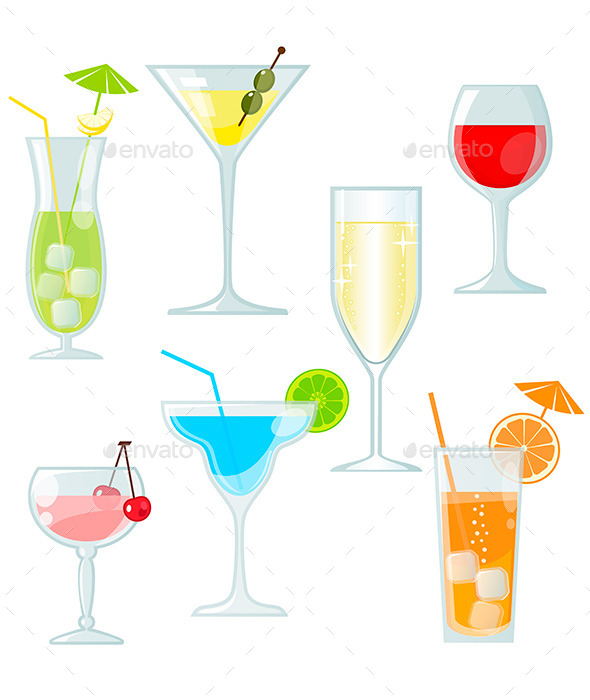 GraphicRiver Cocktails and Drinks 10797274 GraphicRiver Cocktails and Drinks 10797274