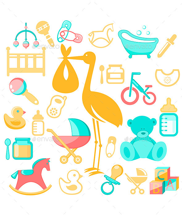 GraphicRiver Newborn Set 10797409 GraphicRiver Newborn Set 10797409