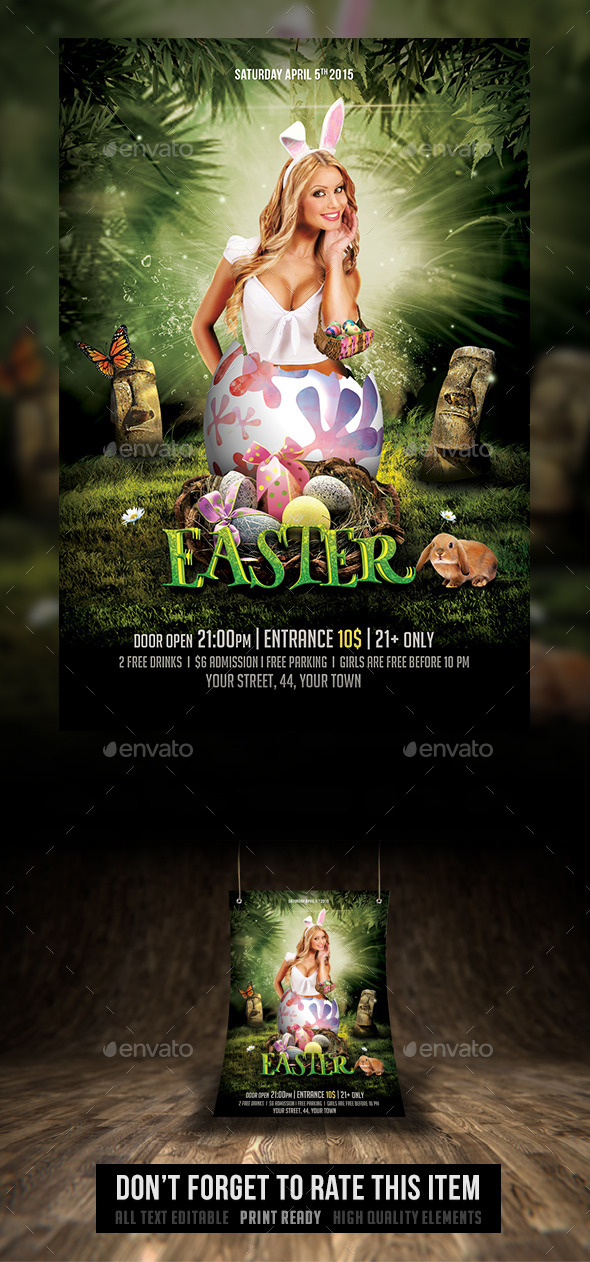GraphicRiver Spring and Easter Flyer 10635215 GraphicRiver Spring and Easter Flyer 10635215