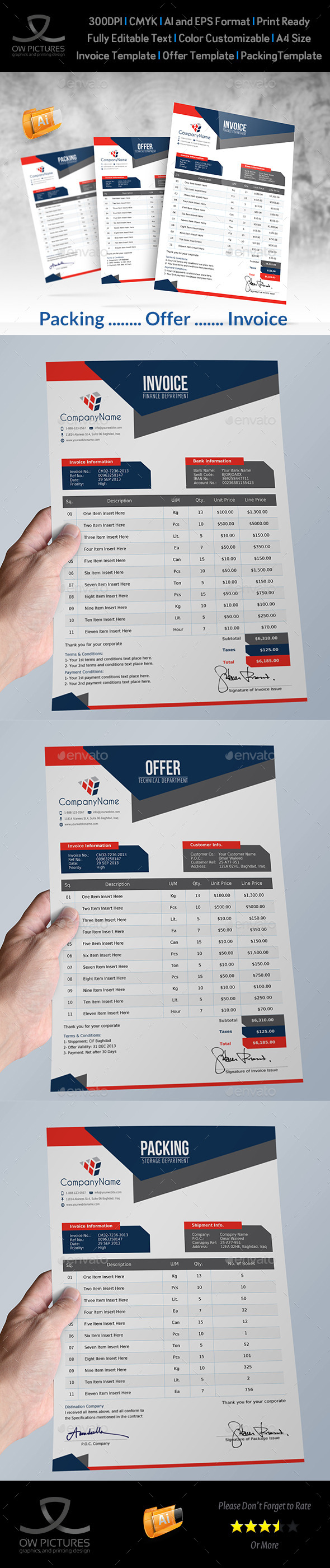 GraphicRiver Offer and Packing and Invoice Template Vol.2 10797876 GraphicRiver Offer and Packing and Invoice Template Vol.2 10797876