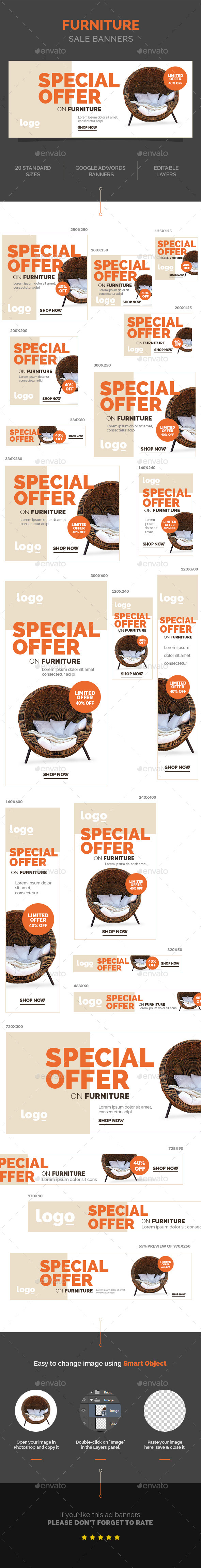 GraphicRiver Furniture Sale Banners 10799036 GraphicRiver Furniture Sale Banners 10799036