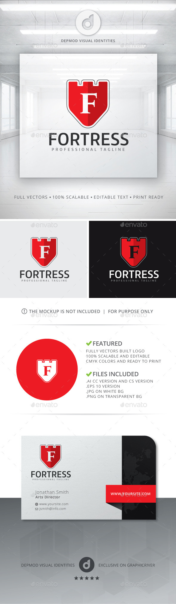 GraphicRiver Fortress Logo 10799478 GraphicRiver Fortress Logo 10799478