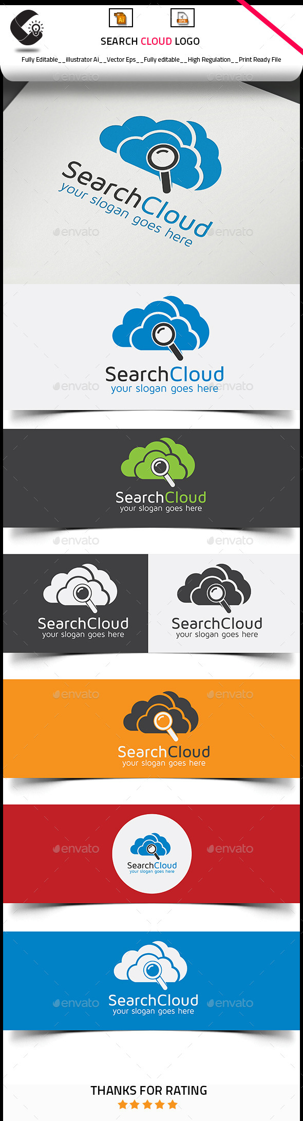 GraphicRiver Cloud Search Logo Template 10800897 GraphicRiver Cloud Search Logo Template 10800897