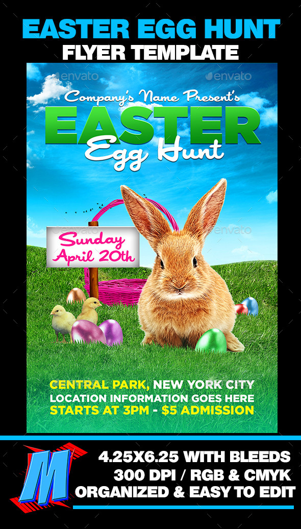 GraphicRiver Easter Egg Hunt Flyer Template 10801089 GraphicRiver Easter Egg Hunt Flyer Template 10801089