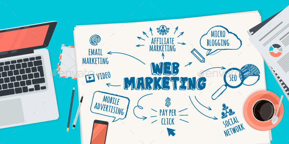 GraphicRiver Flat Design Concept for Web Marketing 10801503 GraphicRiver Flat Design Concept for Web Marketing 10801503