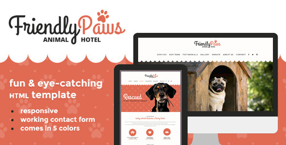 ThemeForest Paws Friendly Animal Hotel HTML Template 8526255 ThemeForest Paws Friendly Animal Hotel HTML Template 8526255