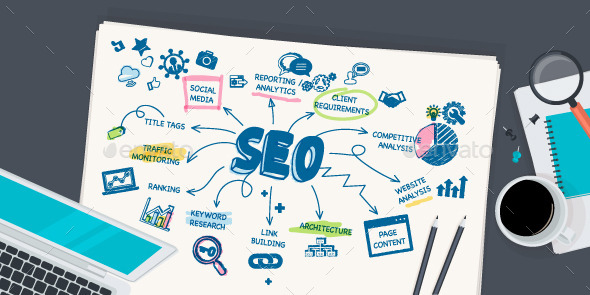 GraphicRiver Flat Design Concept for SEO 10801950 GraphicRiver Flat Design Concept for SEO 10801950
