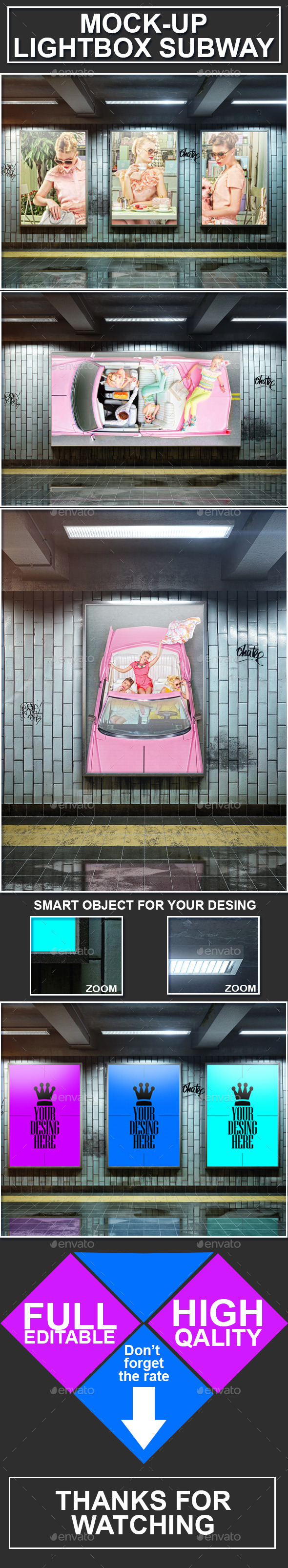 GraphicRiver Lightbox Subway Mock-ups 10803231 GraphicRiver Lightbox Subway Mock-ups 10803231
