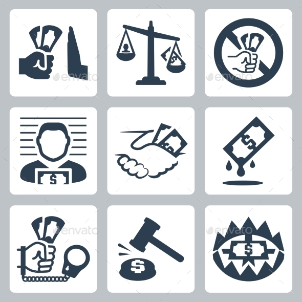 GraphicRiver Corruption Related Icon Set 10803641 GraphicRiver Corruption Related Icon Set 10803641