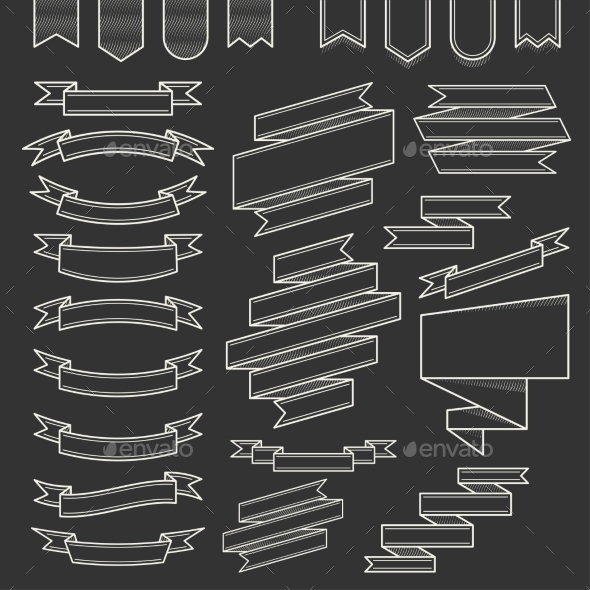 GraphicRiver Ribbons Set 10803663 GraphicRiver Ribbons Set 10803663