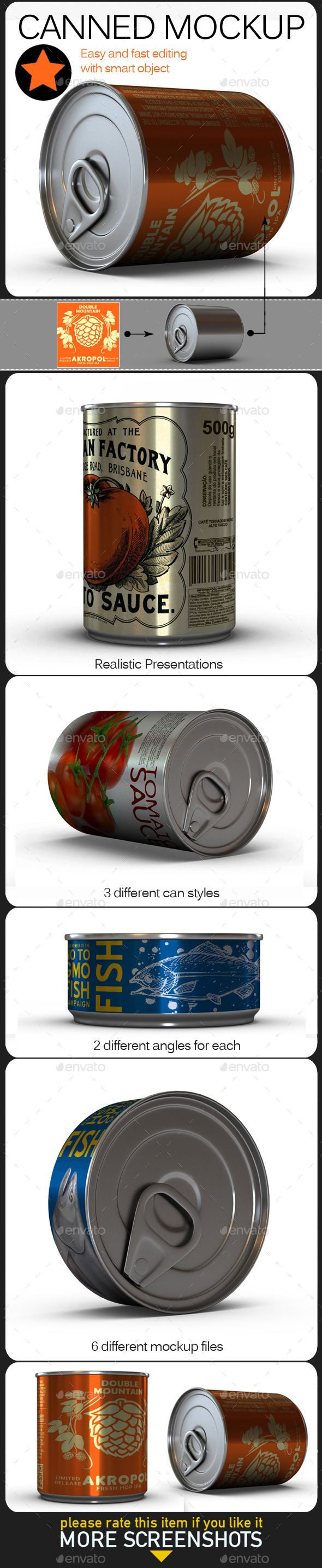 GraphicRiver Canned Mock Up 10803916 GraphicRiver Canned Mock Up 10803916