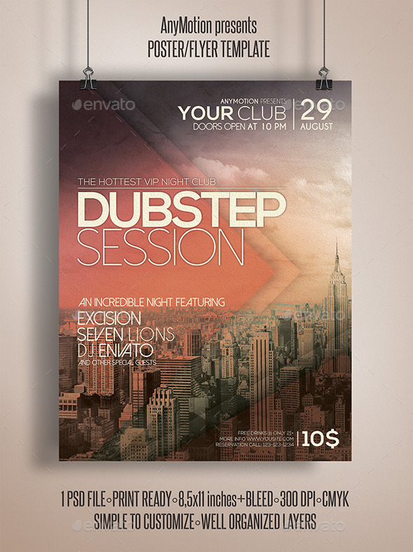 GraphicRiver Dubstep Session Flyer 10804067 GraphicRiver Dubstep Session Flyer 10804067