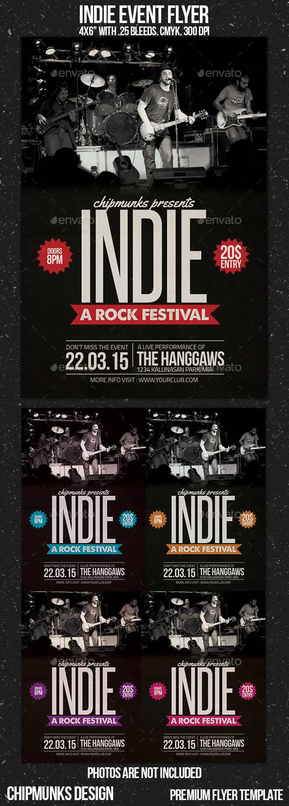 GraphicRiver Indie Event Flyer 10804446 GraphicRiver Indie Event Flyer 10804446