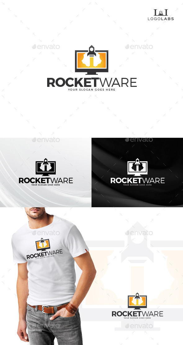 GraphicRiver Rocket Ware Logo 10805279 GraphicRiver Rocket Ware Logo 10805279