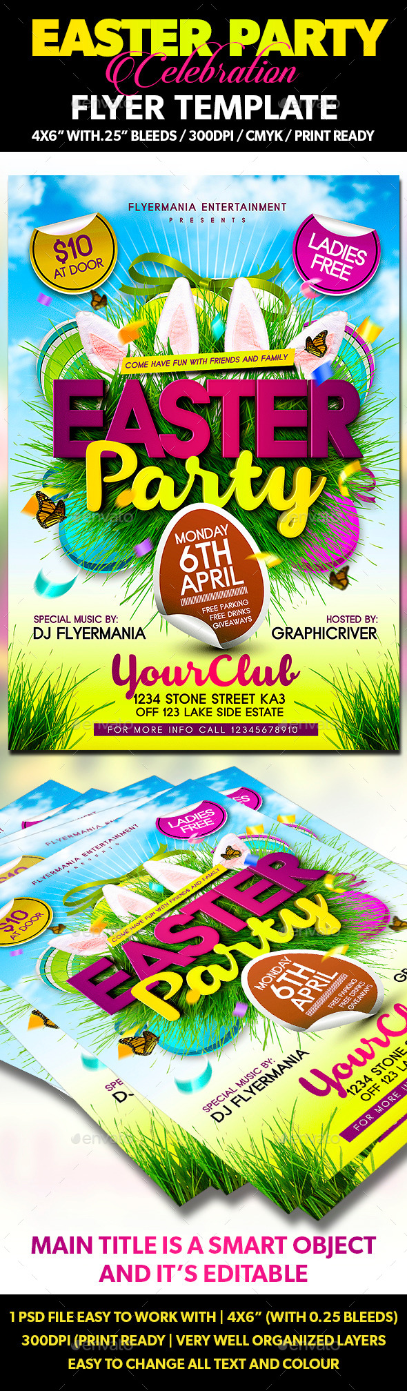 GraphicRiver Easter Party Flyer Template 10806150 GraphicRiver Easter Party Flyer Template 10806150