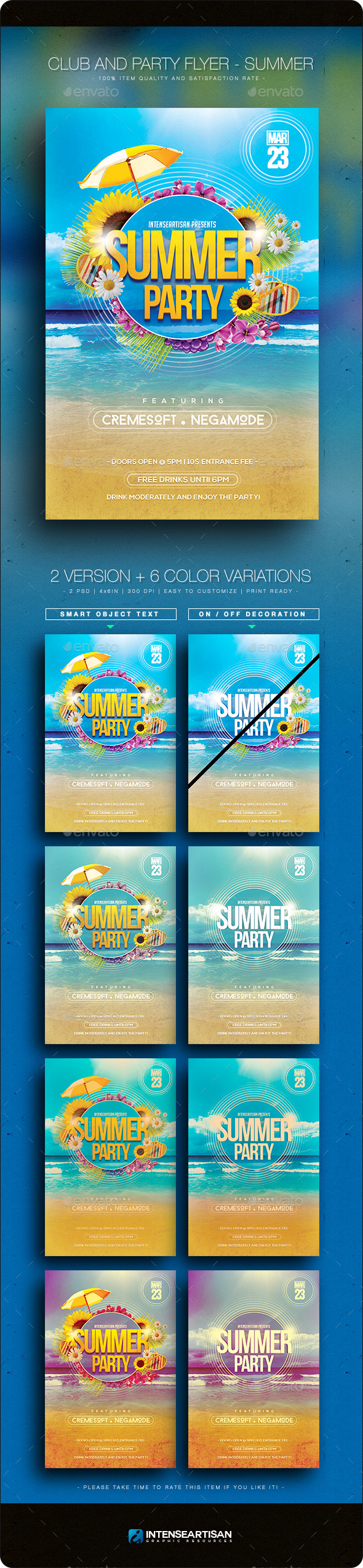 Summer V.2 - Club And Party Flyer (Clubs & Parties)