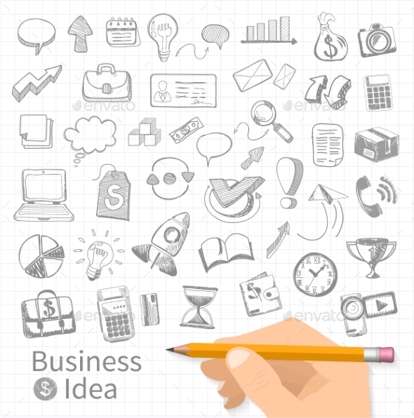 GraphicRiver Set of Doodle Business Management 10806340 GraphicRiver Set of Doodle Business Management 10806340