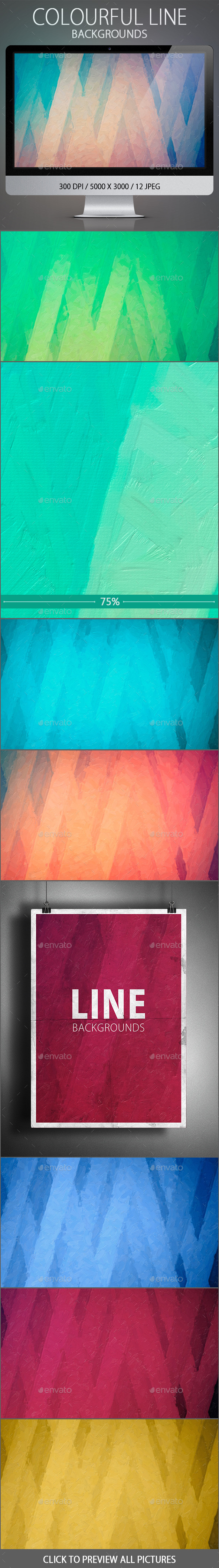GraphicRiver Colourful Line Backgrounds 10807149 GraphicRiver Colourful Line Backgrounds 10807149