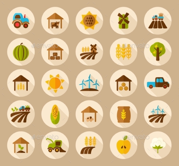 GraphicRiver Farm Field Icons 10809331 GraphicRiver Farm Field Icons 10809331